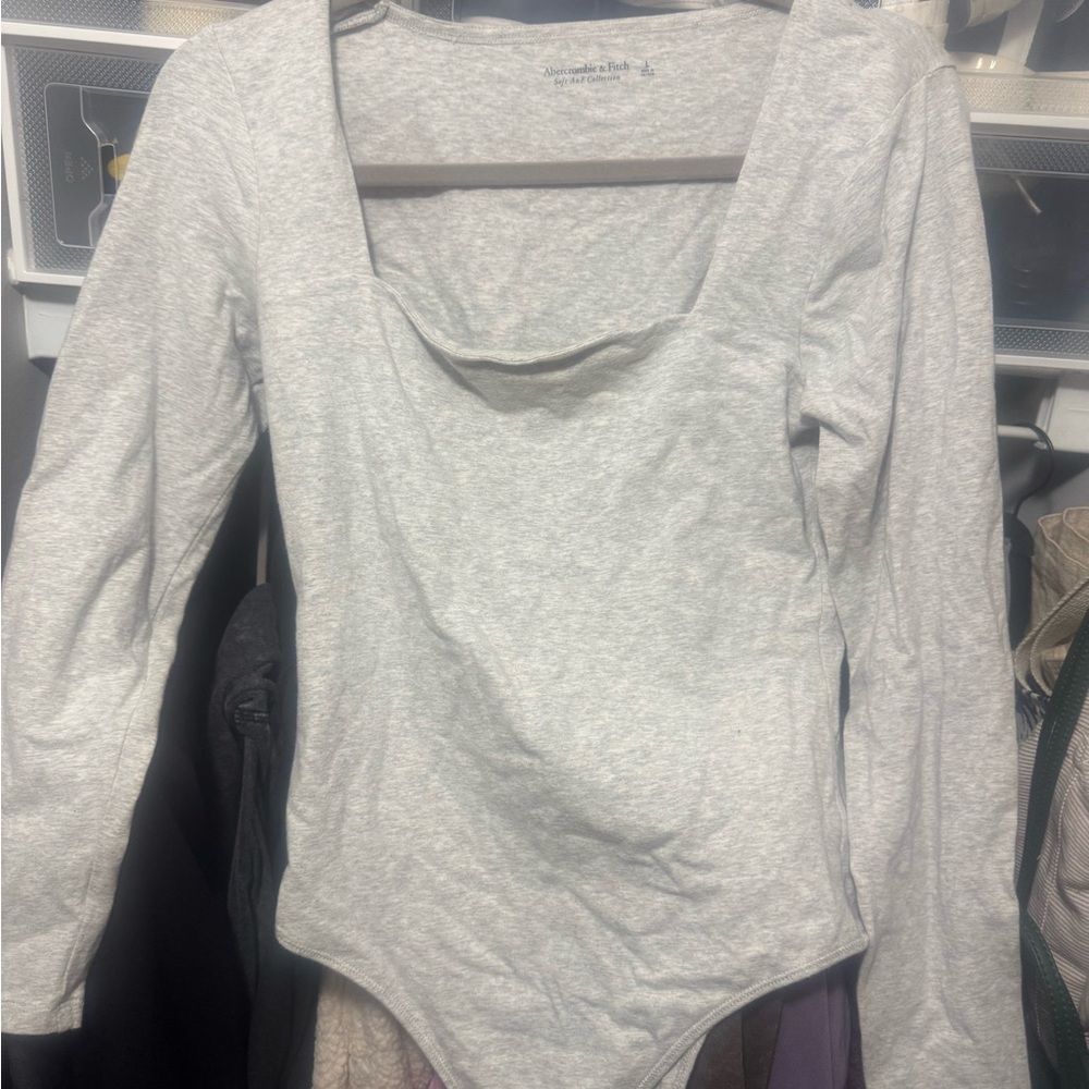 Abercrombie & Fitch Heather Gray Bodysuit